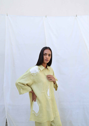 TOFIK- KANTHA PATCH SHIRT