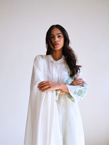 BLOCK PRINTED KASHMIRI CUT KURTA SET