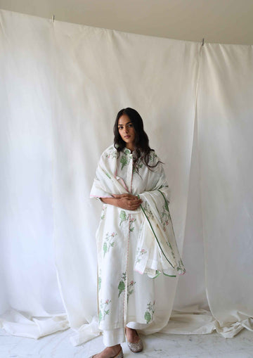 IFRAN- BLOCK KURTA SET