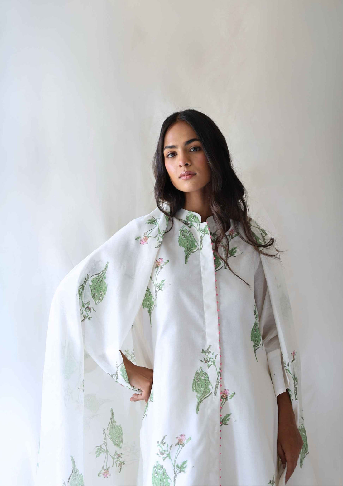 IFRAN- BLOCK KURTA SET