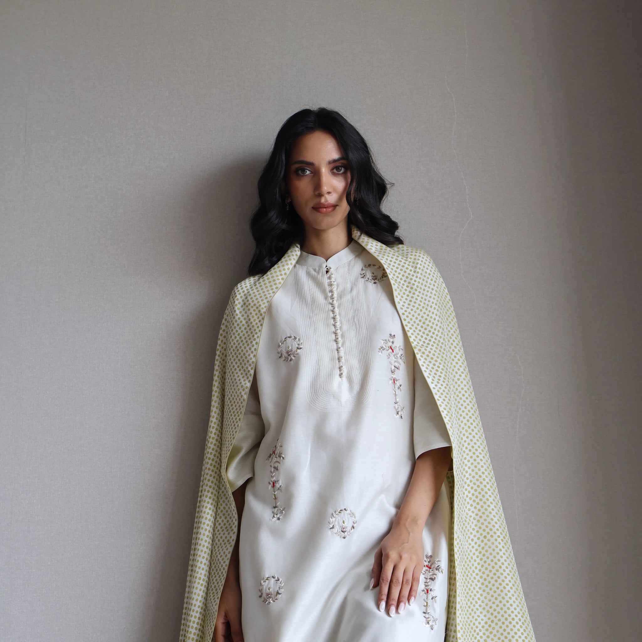 FLORAL VINE KURTA SET