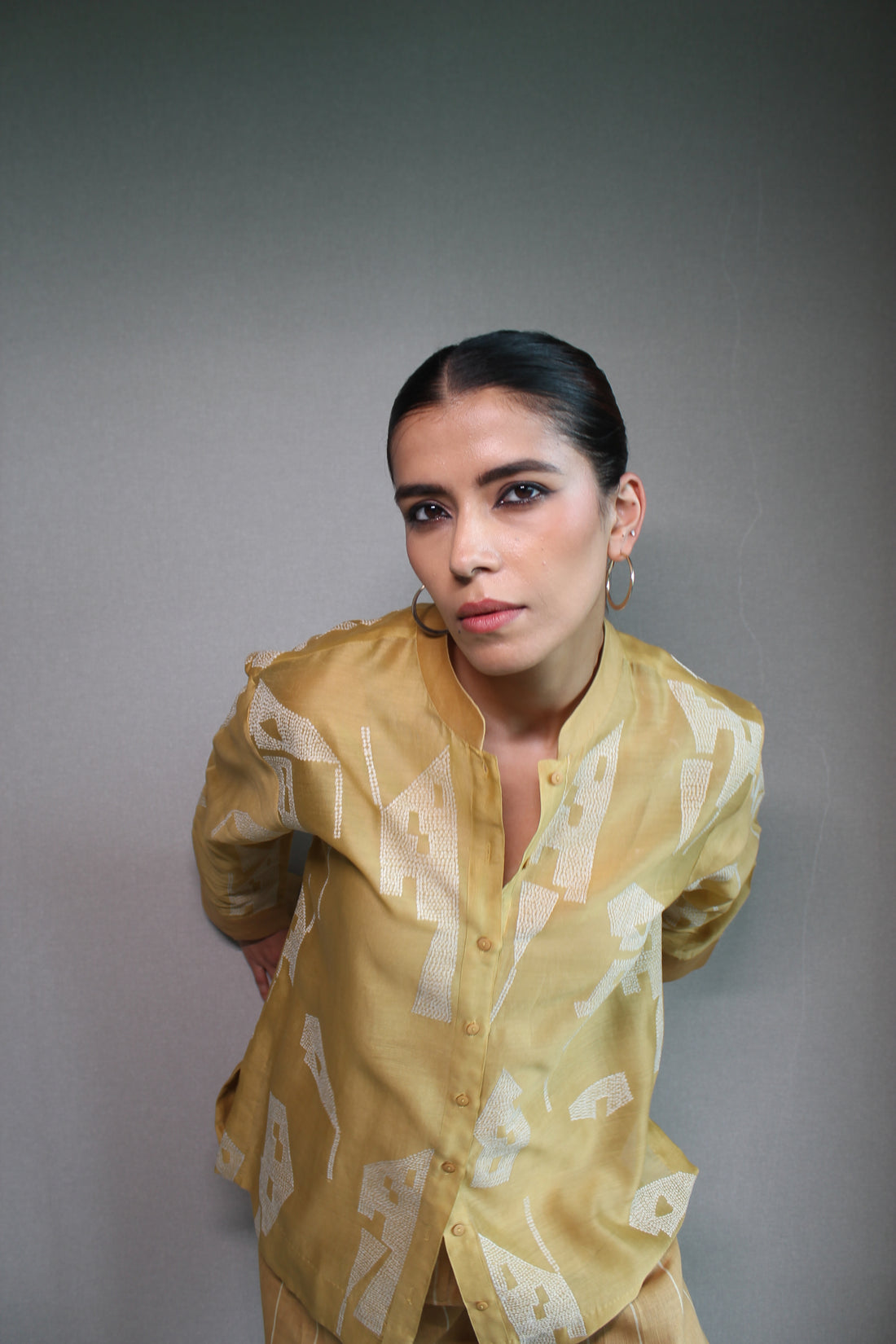 STRUCTURED KANTHA SHIRT