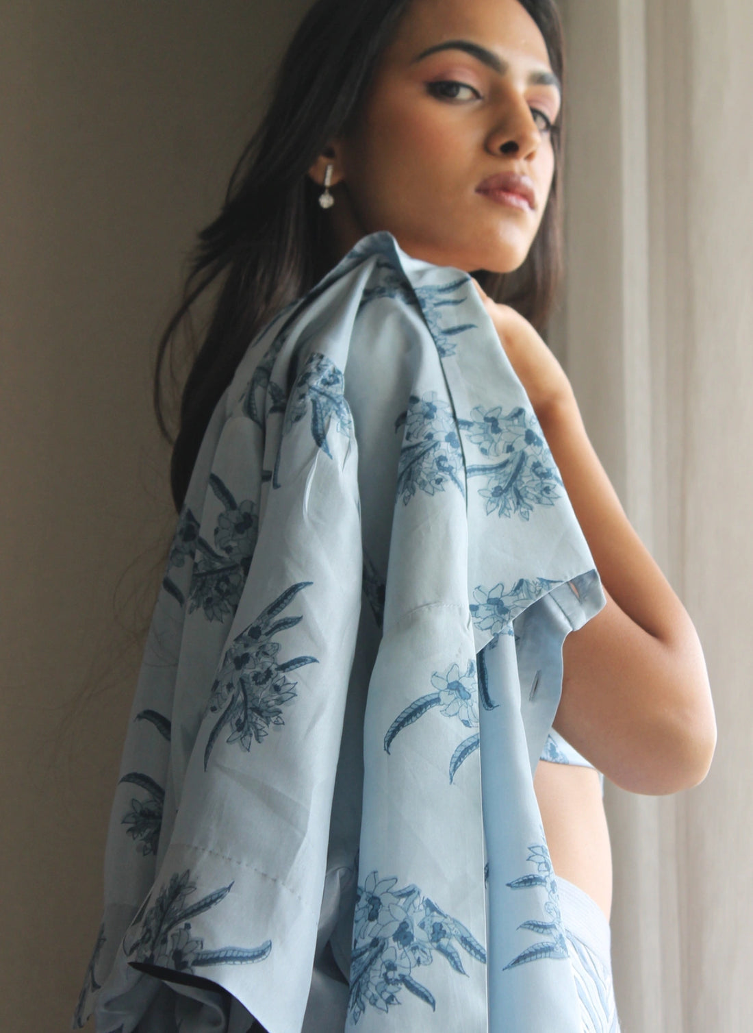 PRINTED SHIRT & SKIRT SET